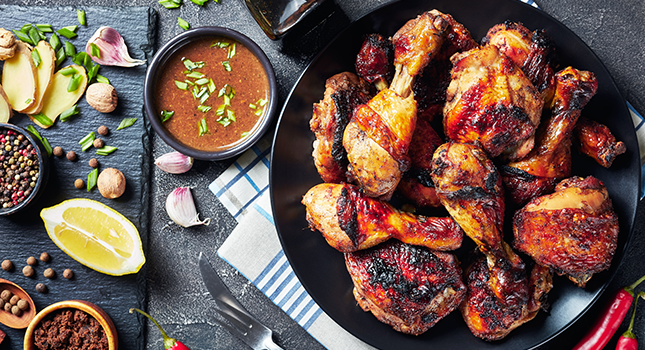 Le poulet boucané au piment